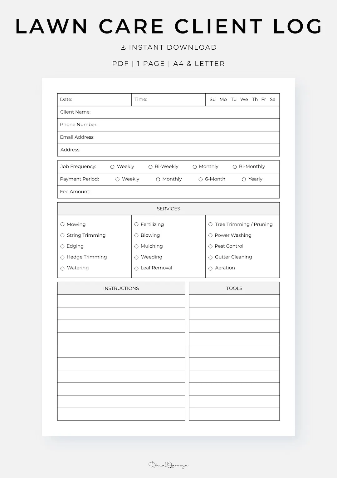 printable lawn mowing schedule template printable lawn mowing schedule template