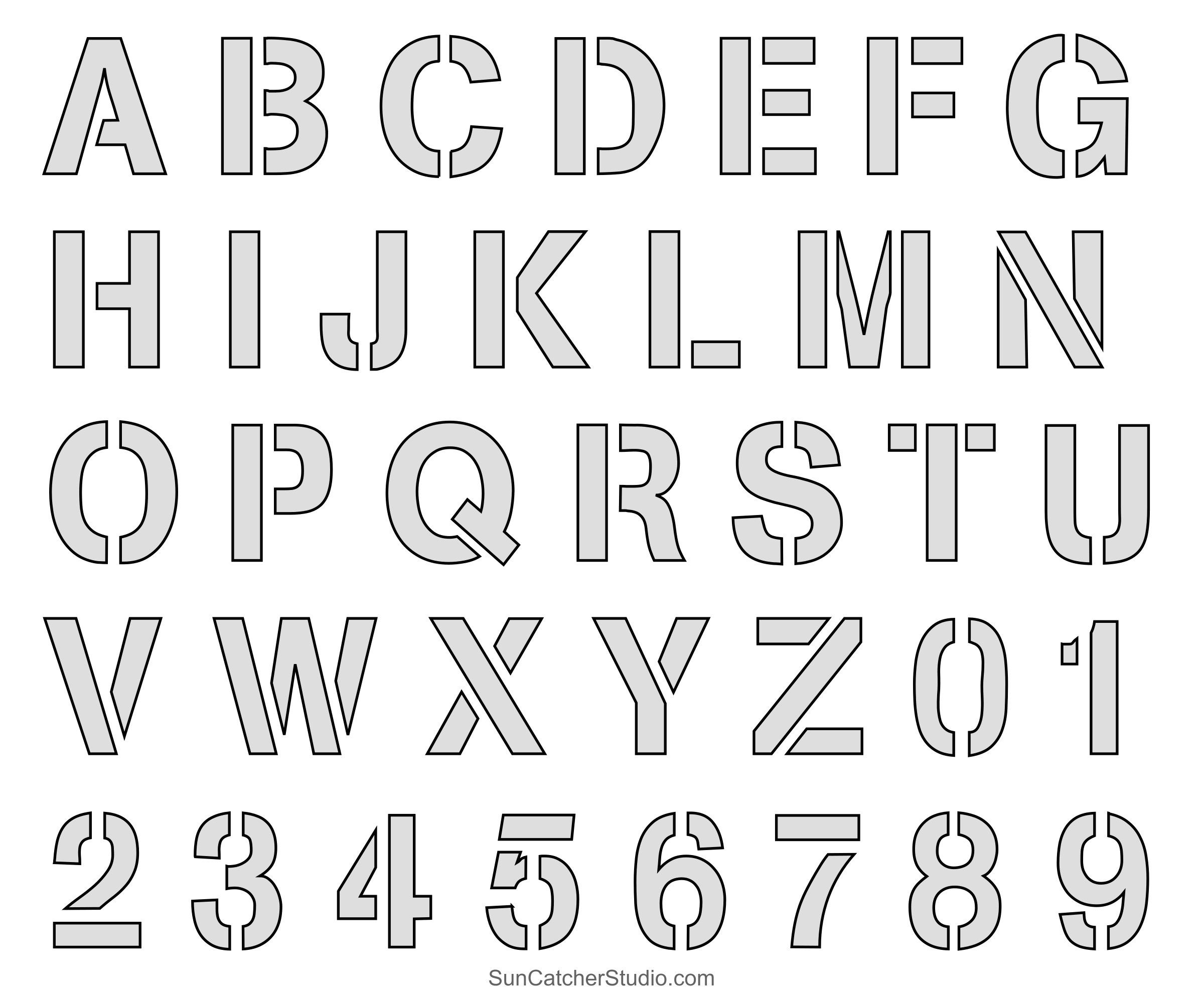 Letter Stencils Letter Stencils