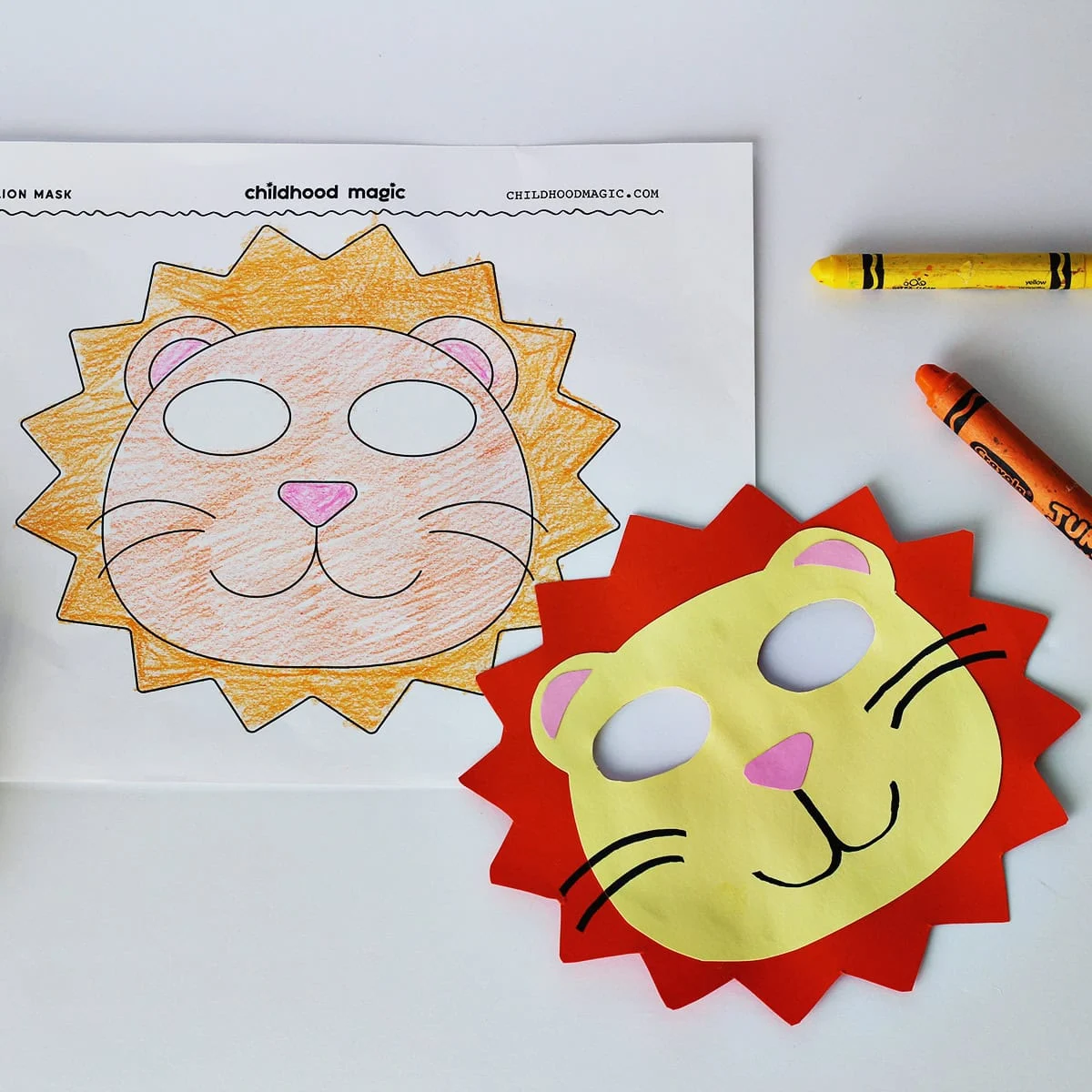 Lion Mask Template Free Printable