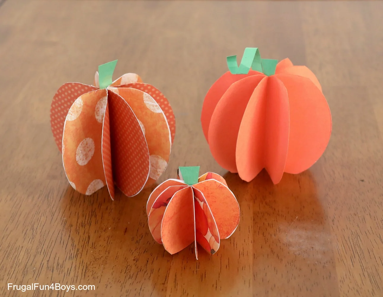 printable 3d paper pumpkin templates
