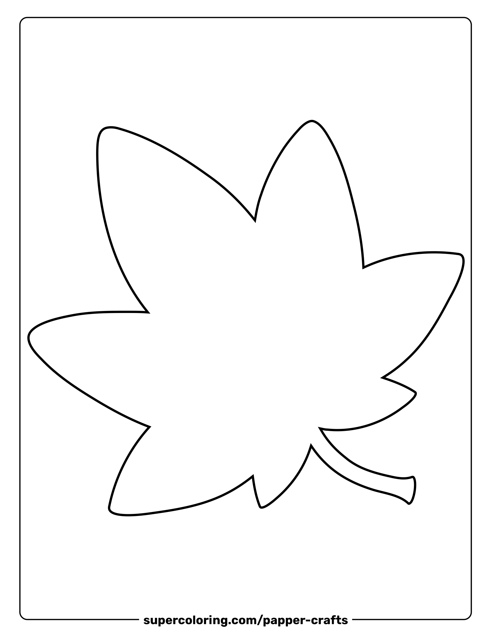 Maple Leaf Template Maple Leaf Template