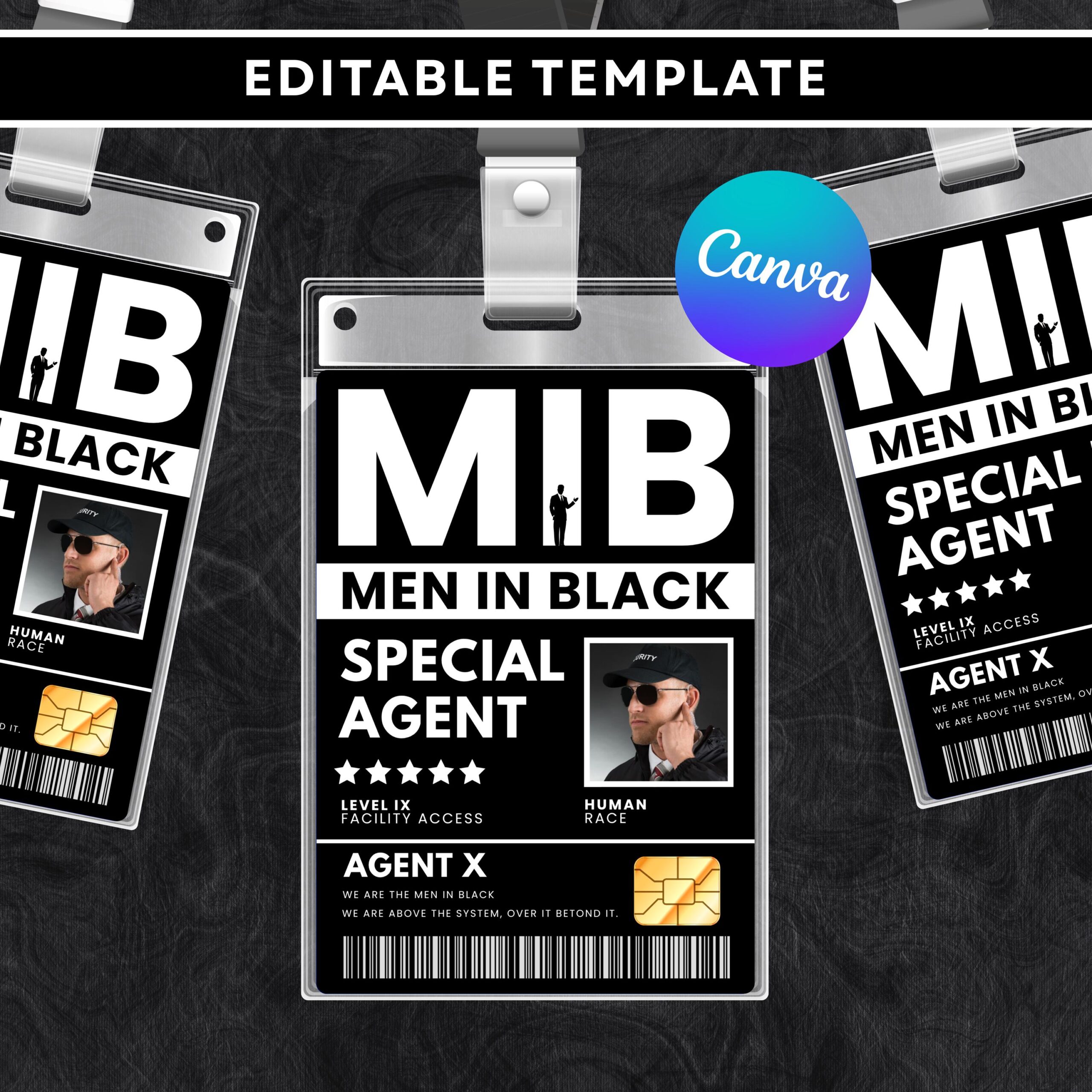 free printable mib badge template