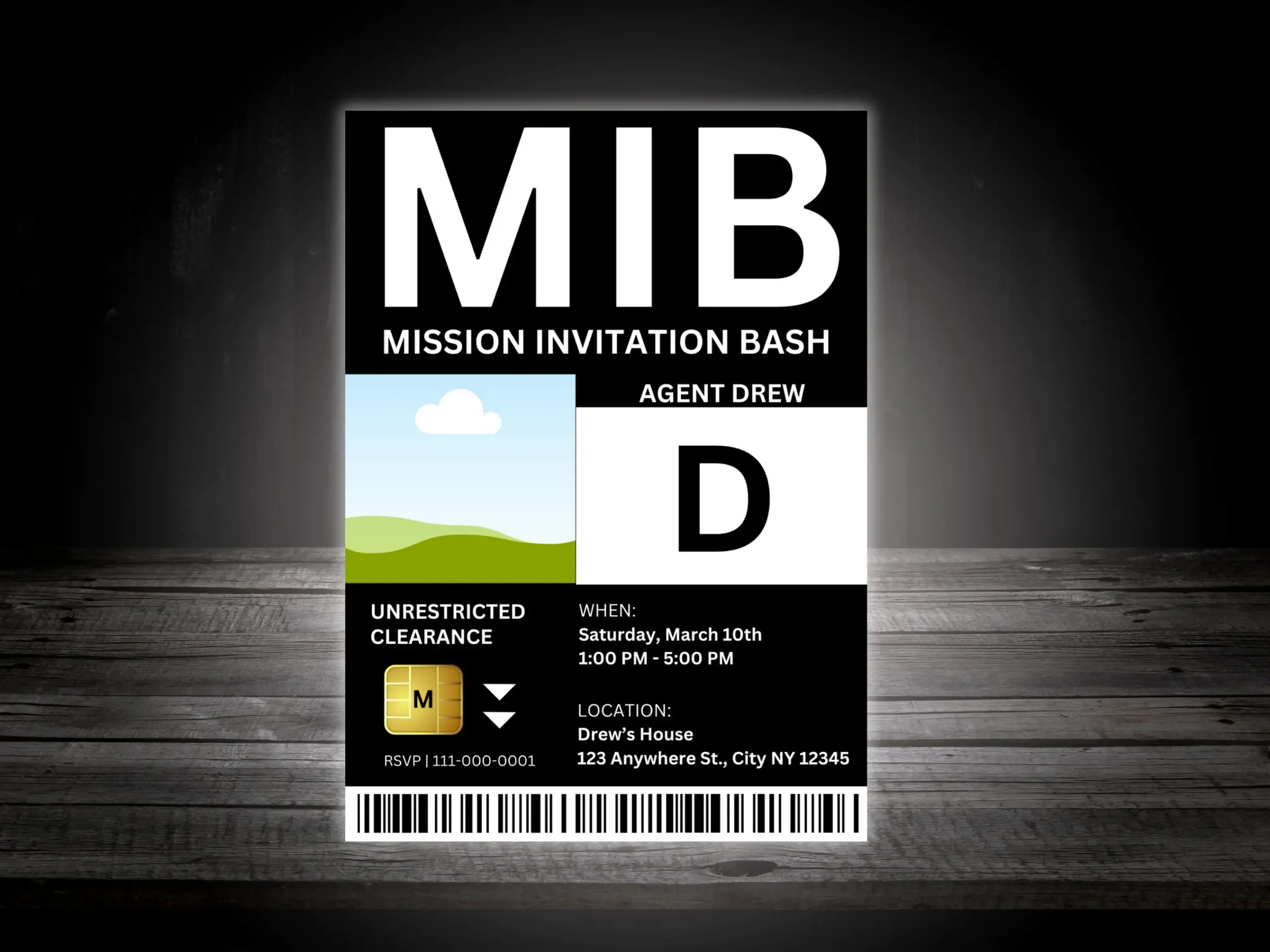 Mib Id Template Printable Id Badge Mib