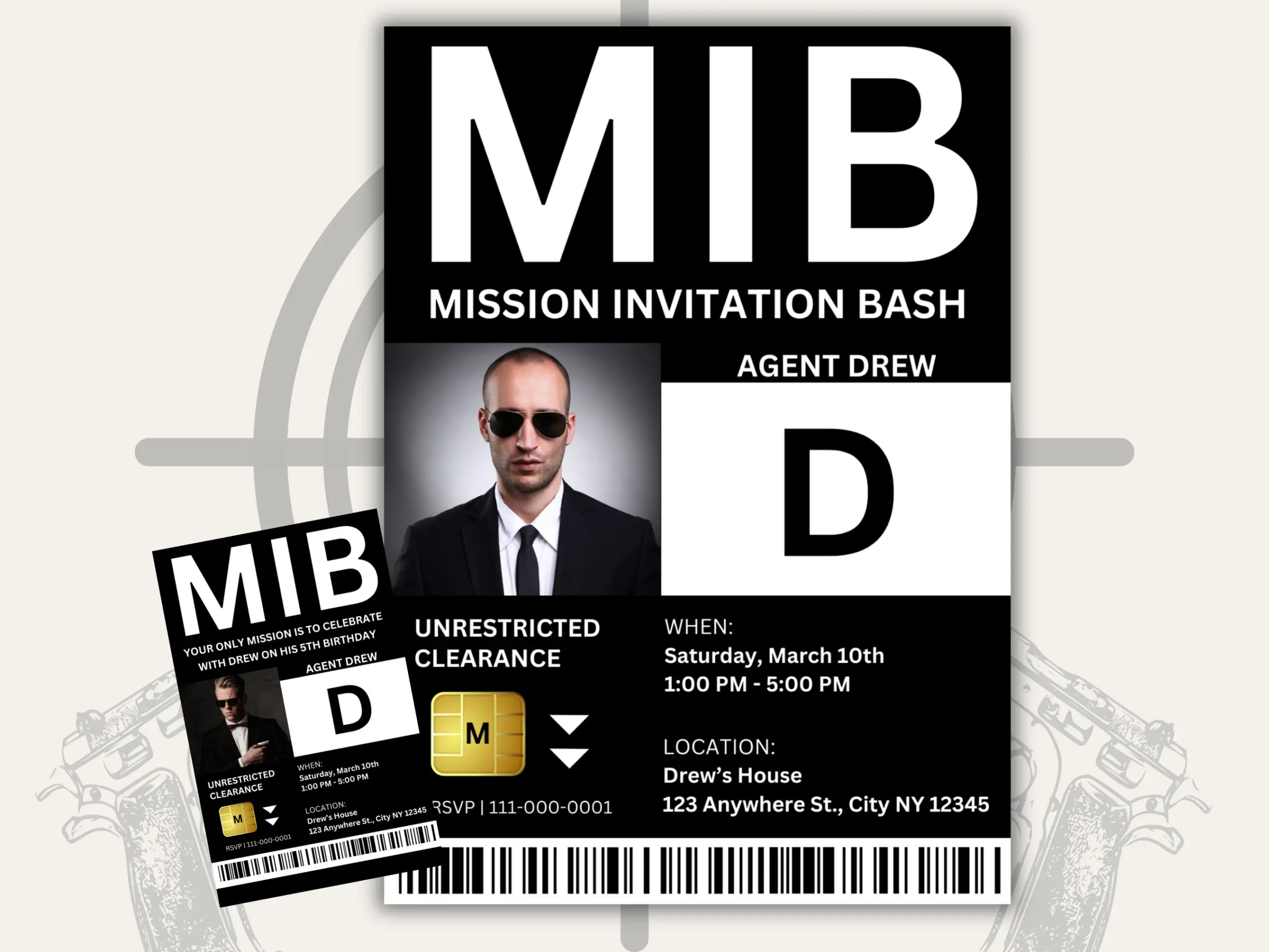 Mib Id Template Printable Id Badge Mib