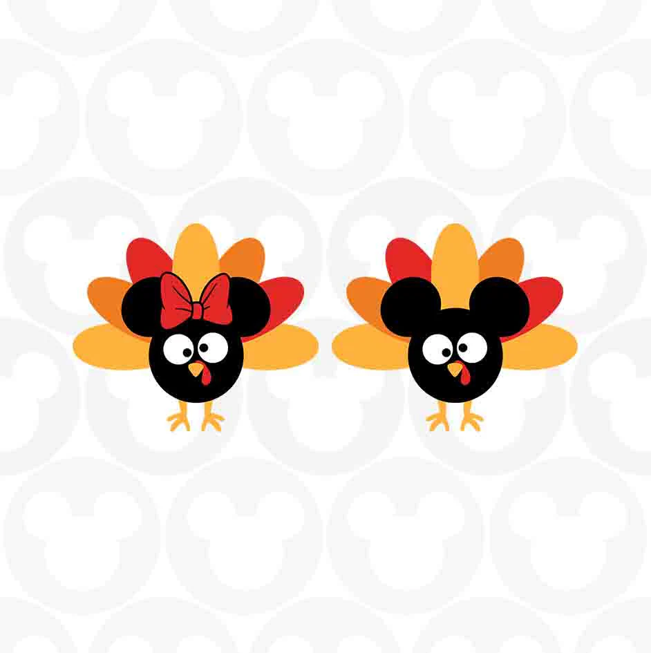 Minnie Turkey Svg