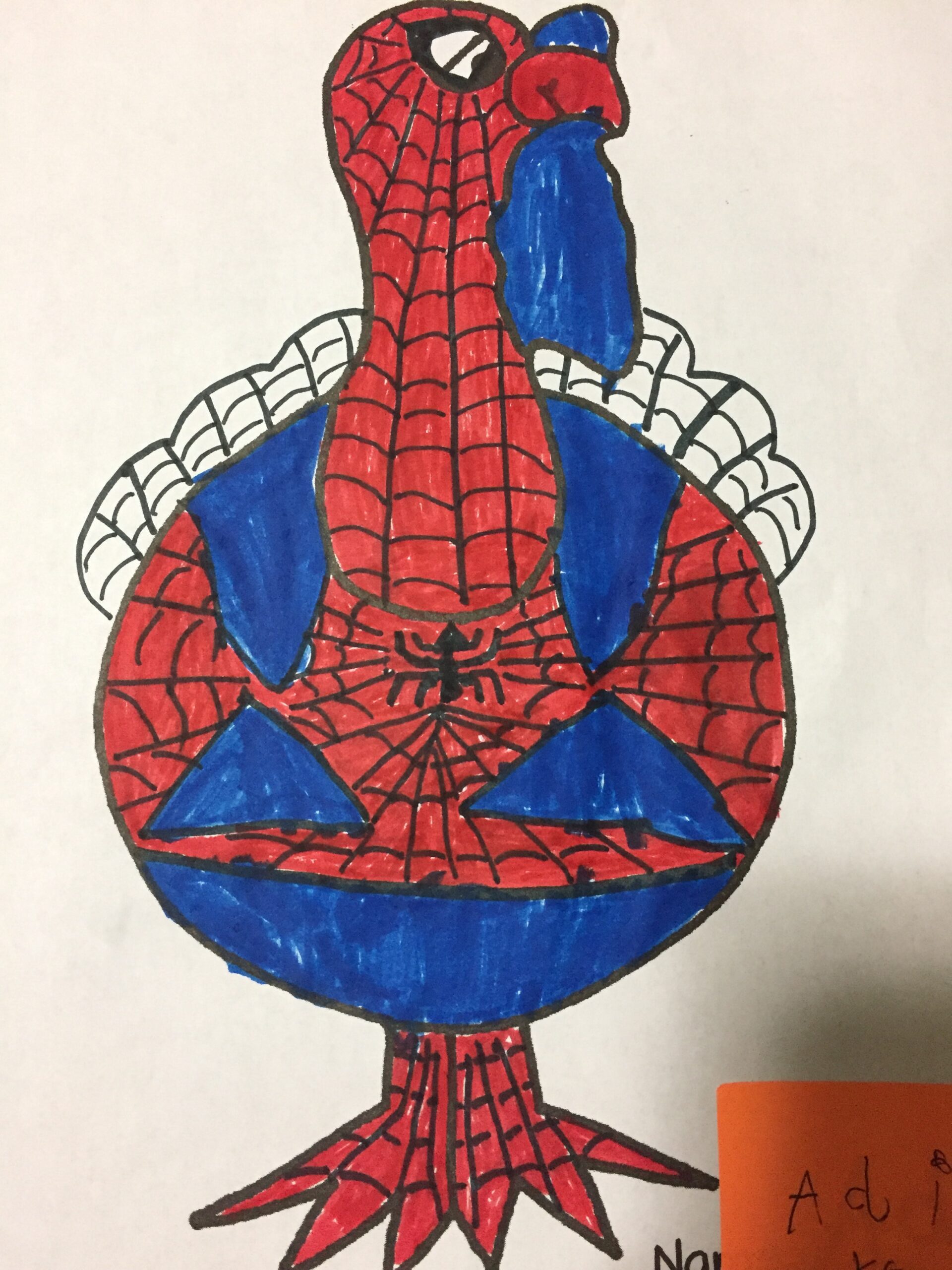 spiderman turkey template
