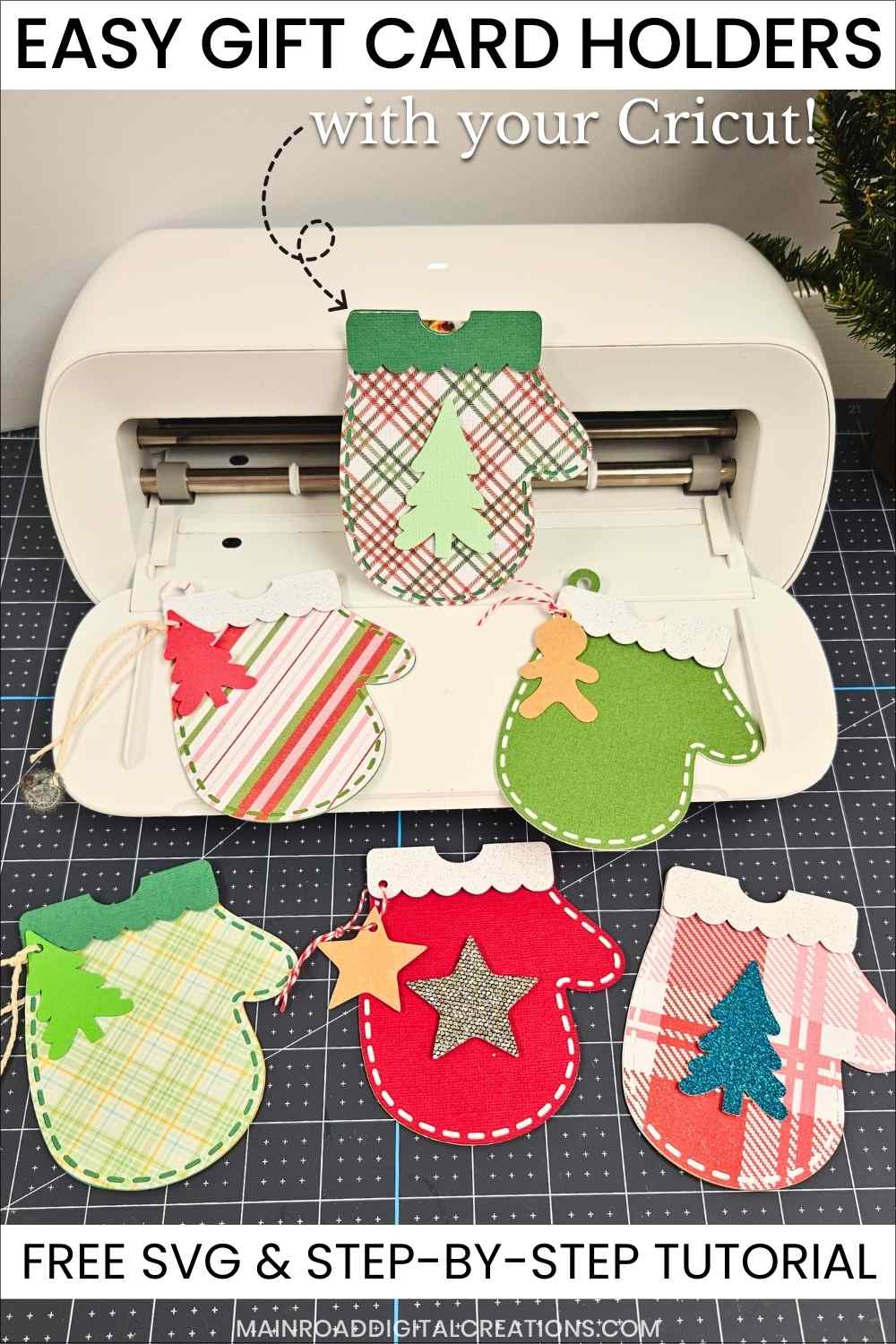 christmas gift card holder template free