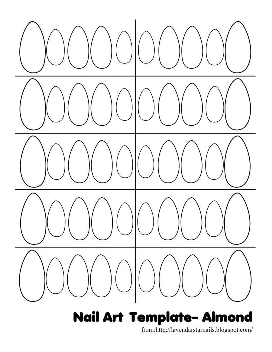 Nail Art Template Almond 417304000 Nail Art Template Almond 417304000