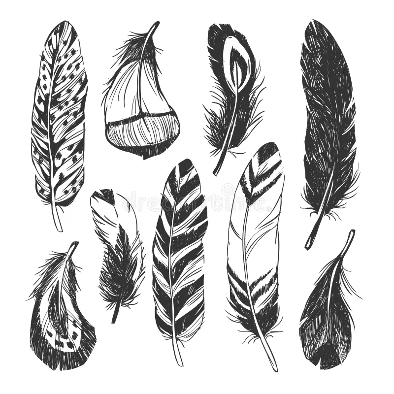 Native American Feather Pattern