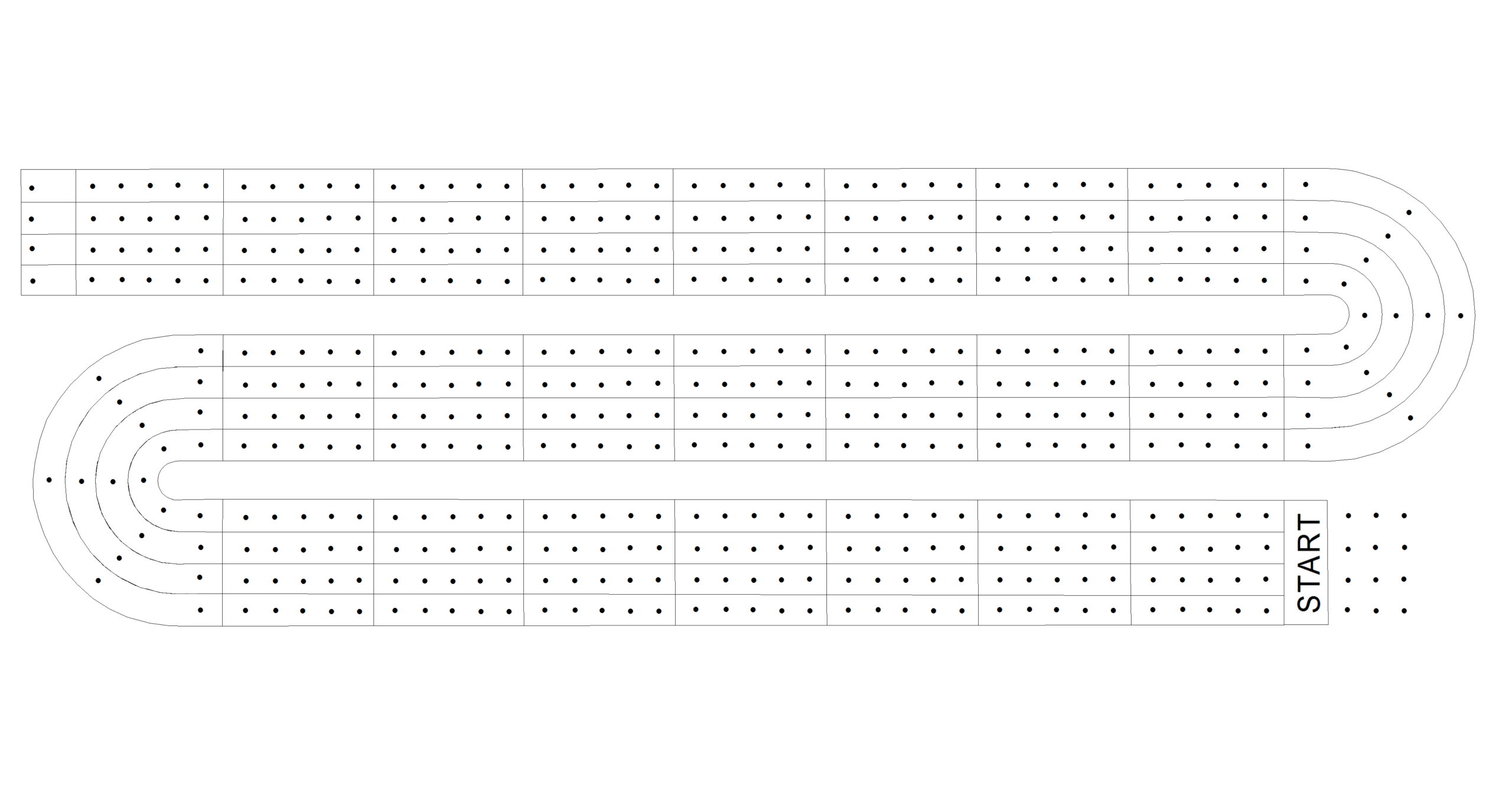 printable cribbage board templates