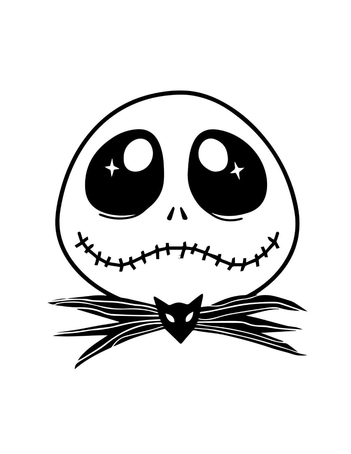 Nightmare Before Christmas Coloring Page
