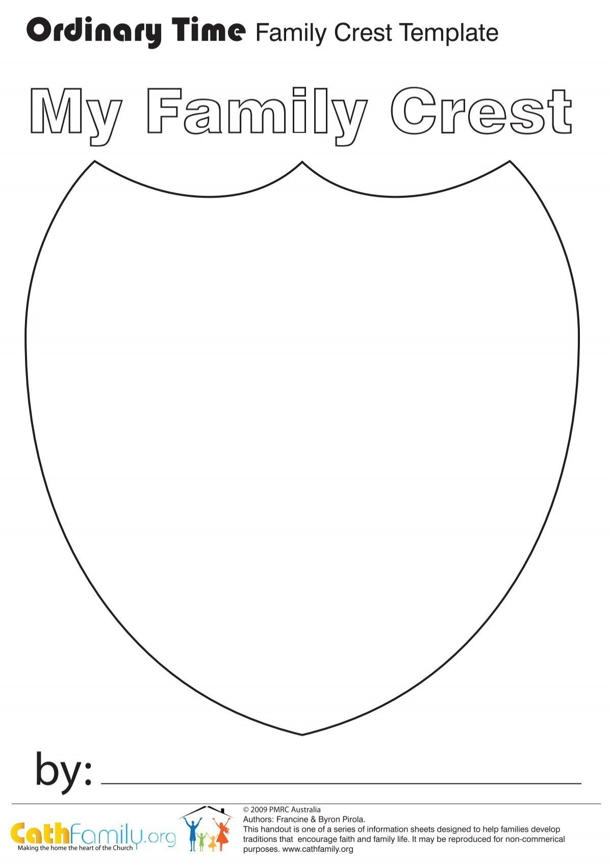 printable family crest template printable family crest template