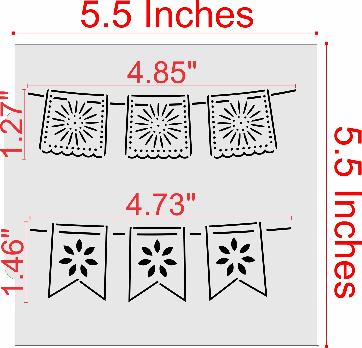 easy papel picado template printable easy papel picado template printable