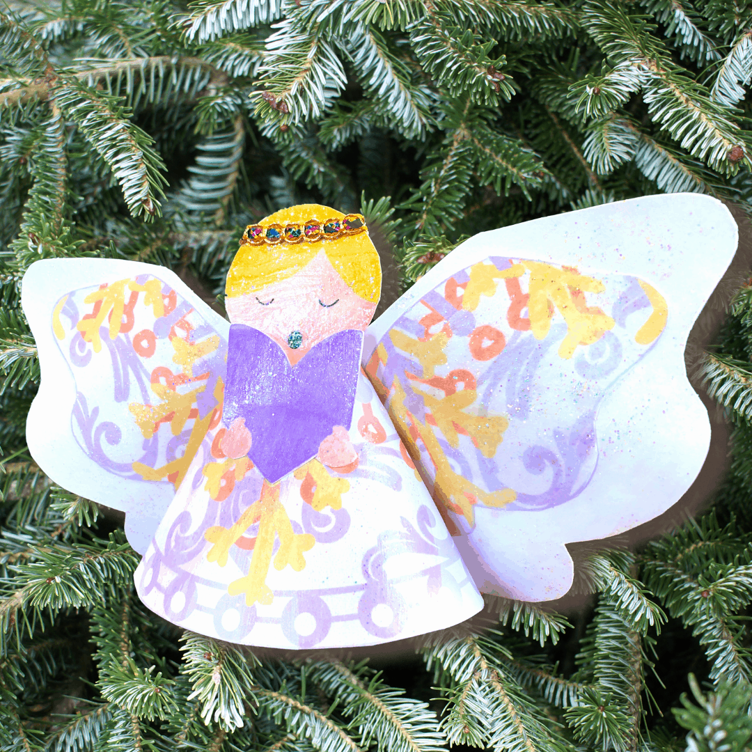 Paper Angel Tree Topper Paper Angel Tree Topper