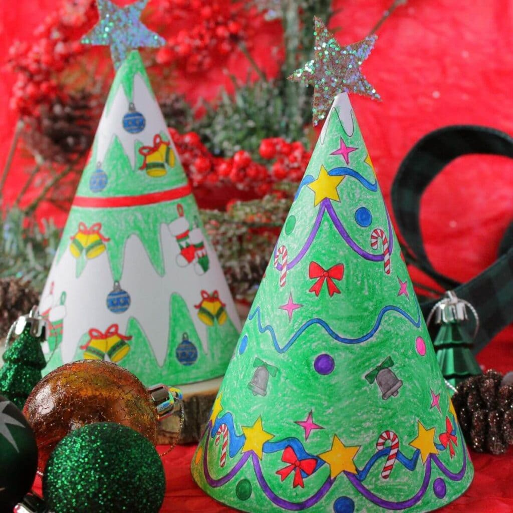 Paper Cone Christmas Tree Craft Template Paper Cone Christmas Tree Craft Template