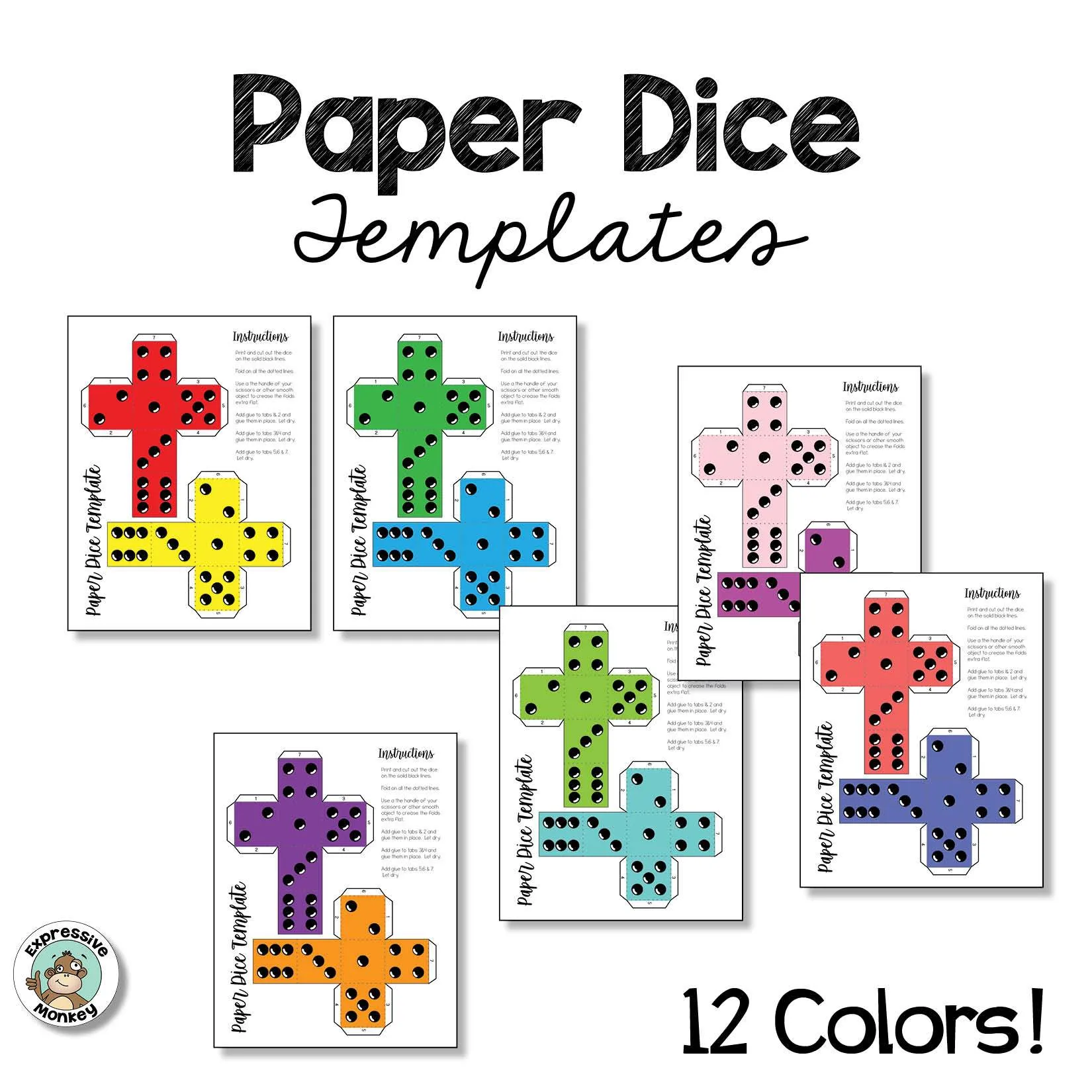 Paper Dice Templates
