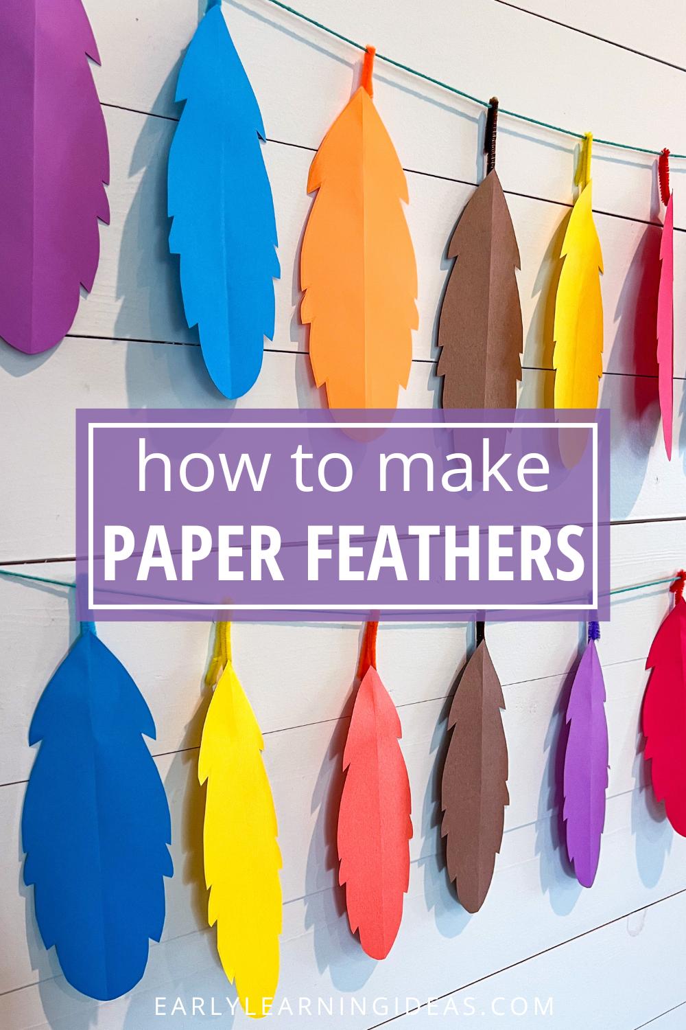 Paper Feathers Craft