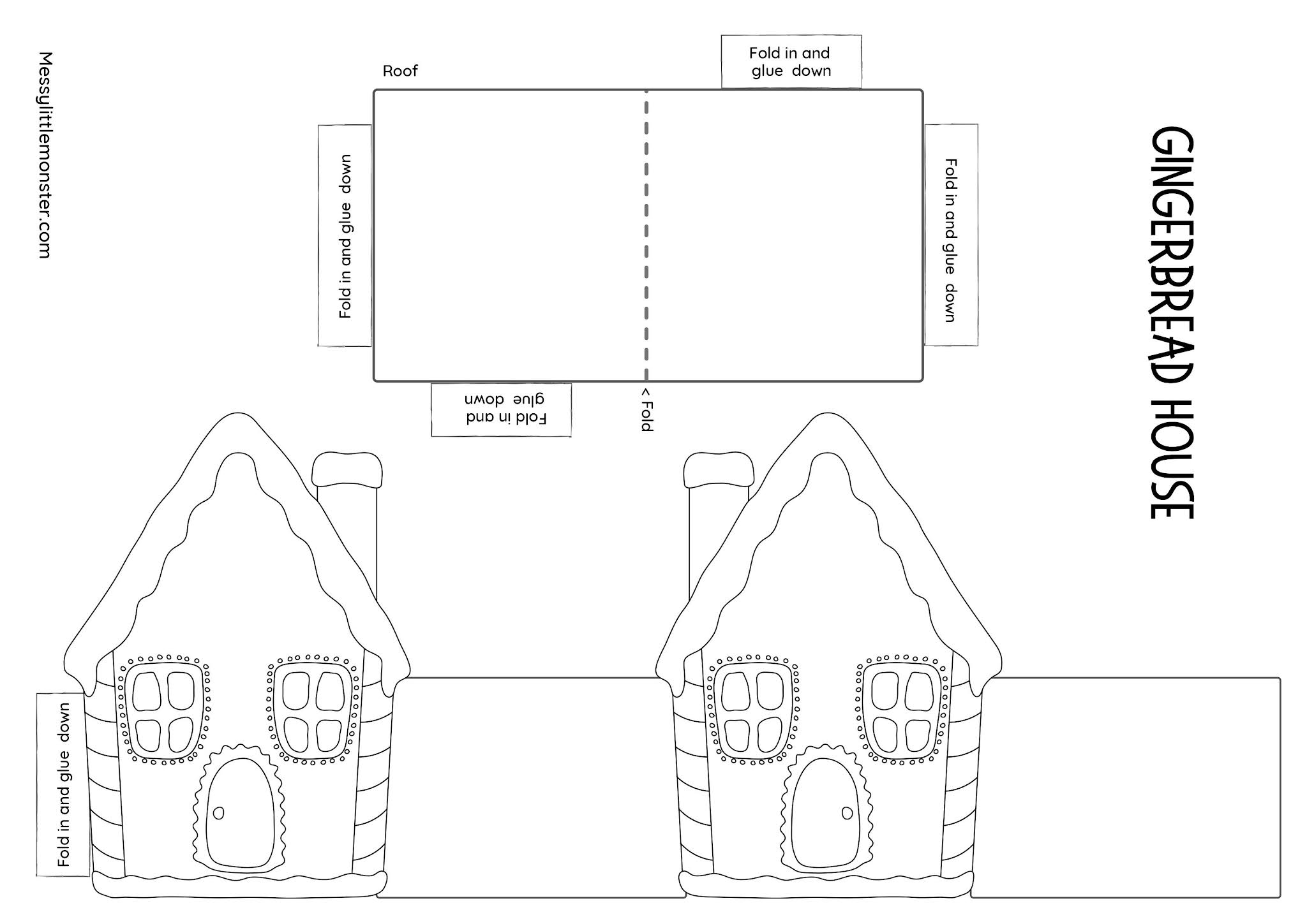 triangle gingerbread house template triangle gingerbread house template
