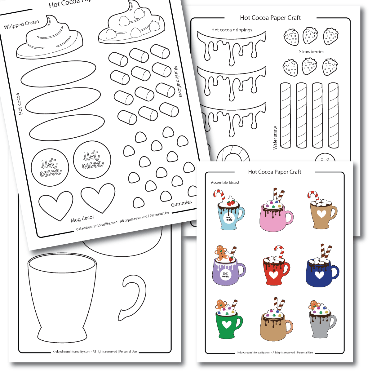 Paper Hot Cocoa Craft