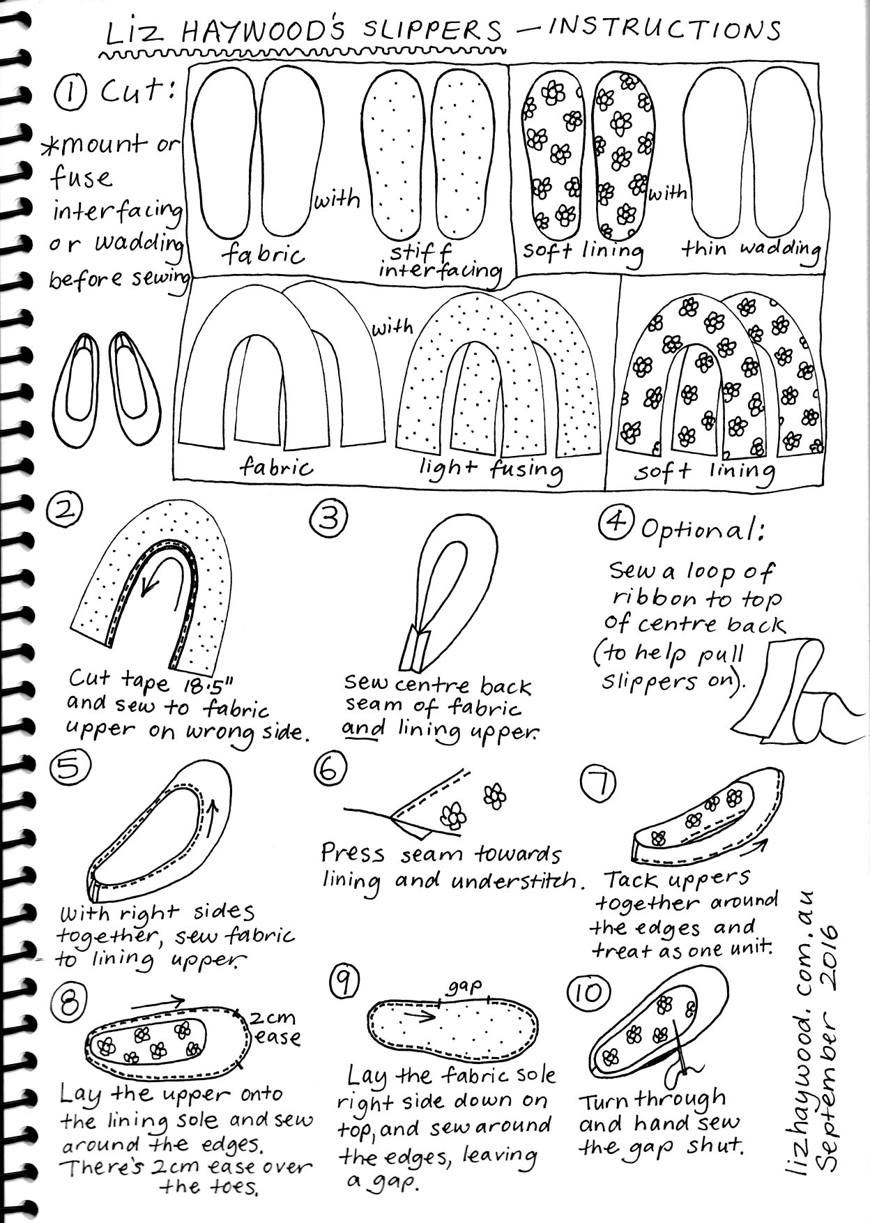 Pattern Ballerina Slippers