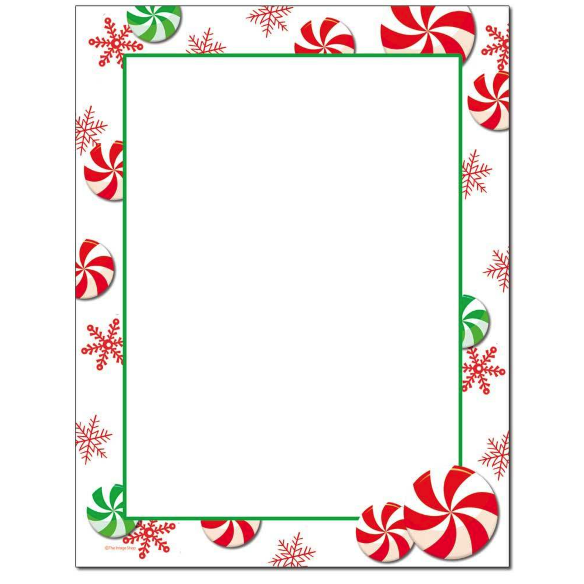 christmas border paper template