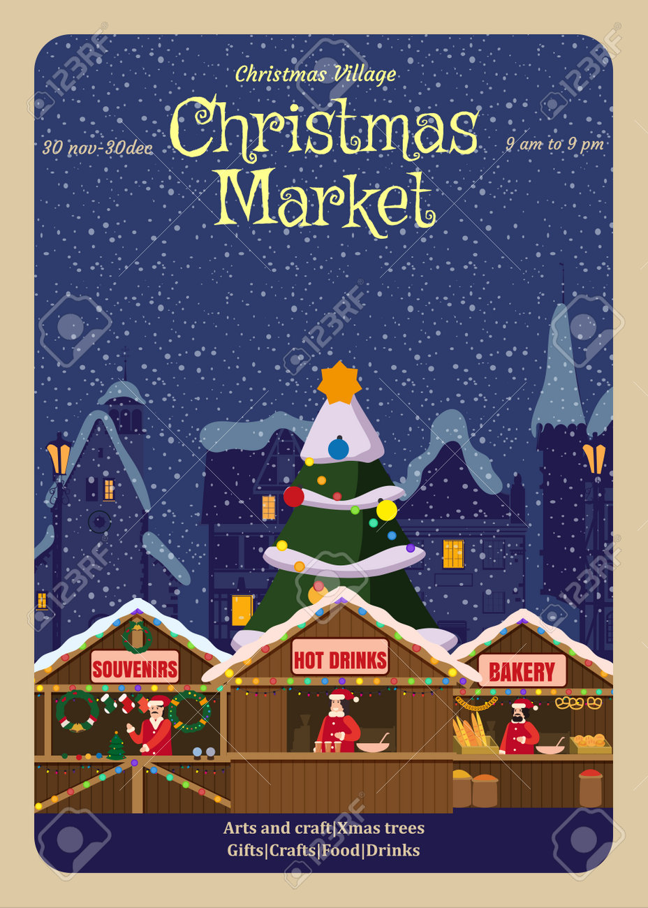 christmas fayre poster template christmas fayre poster template