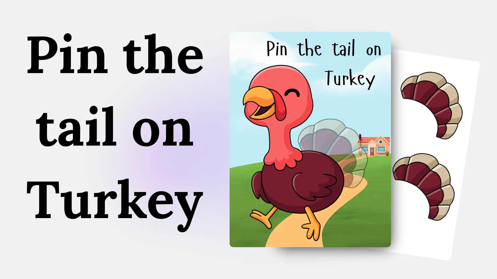 Pin The Tail On The Turkey Printable Pin The Tail On The Turkey Printable
