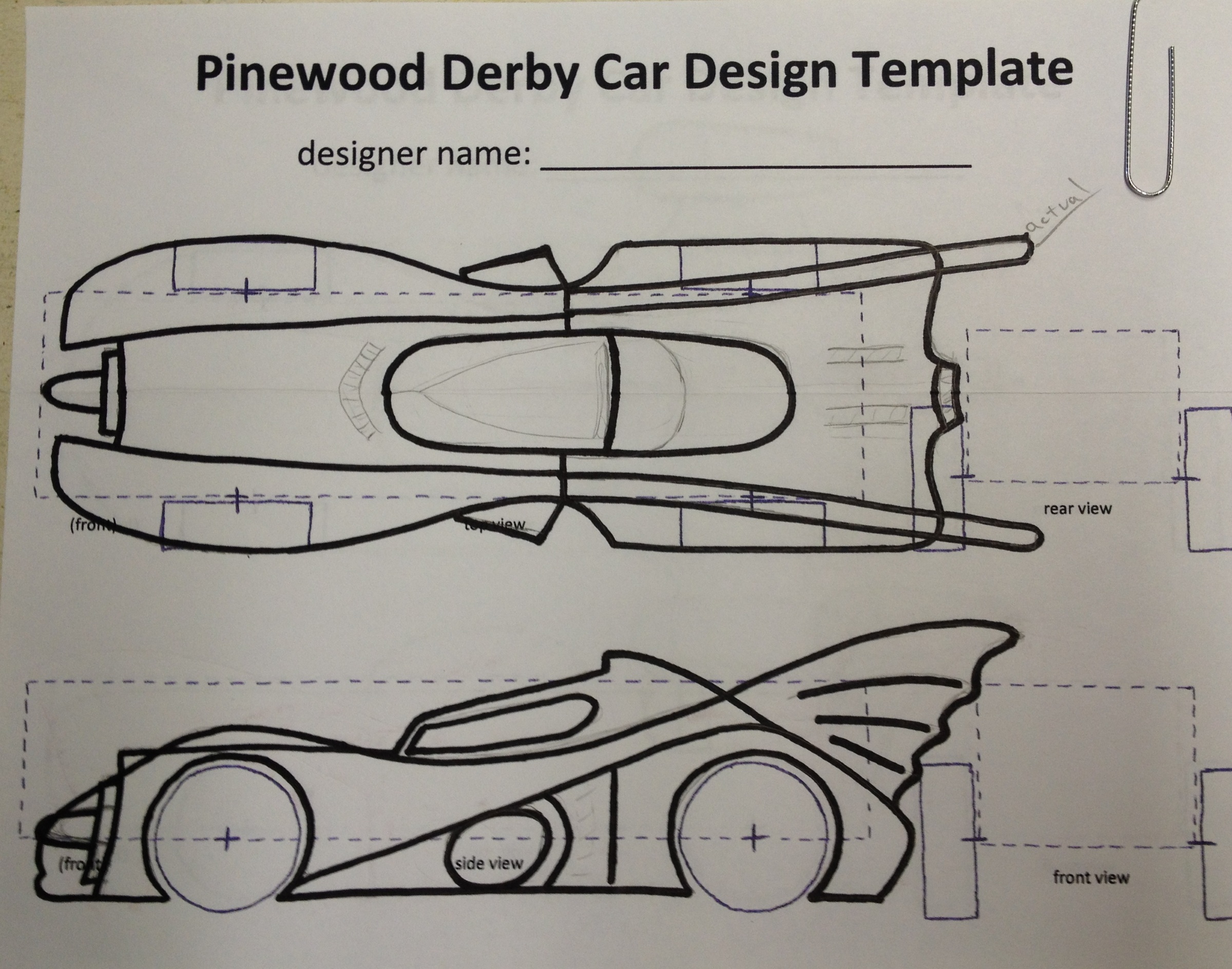 Pinewood Derby Templates