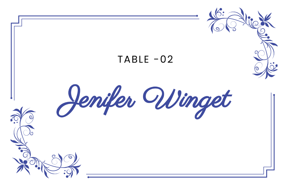 Place Cards Place Cards