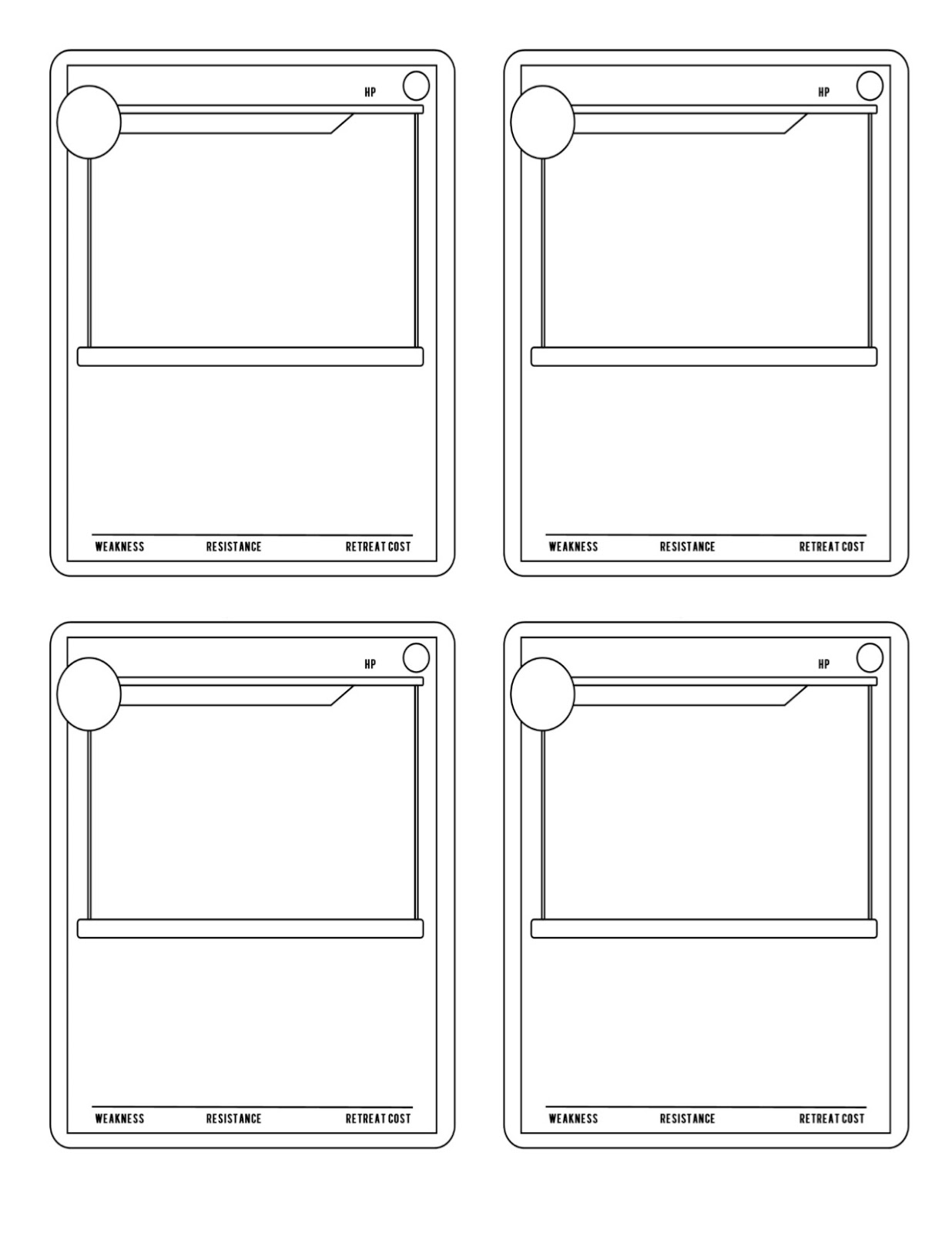 Pokemon Card Template Free Printable Pokemon Card Template Free Printable