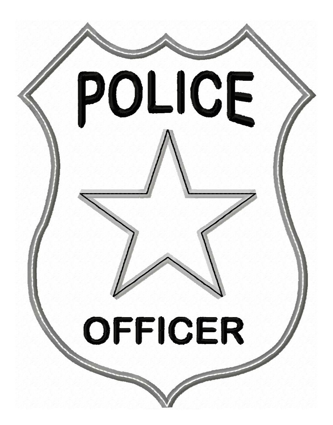 Police Officer Badge Printable Police Officer Badge Printable