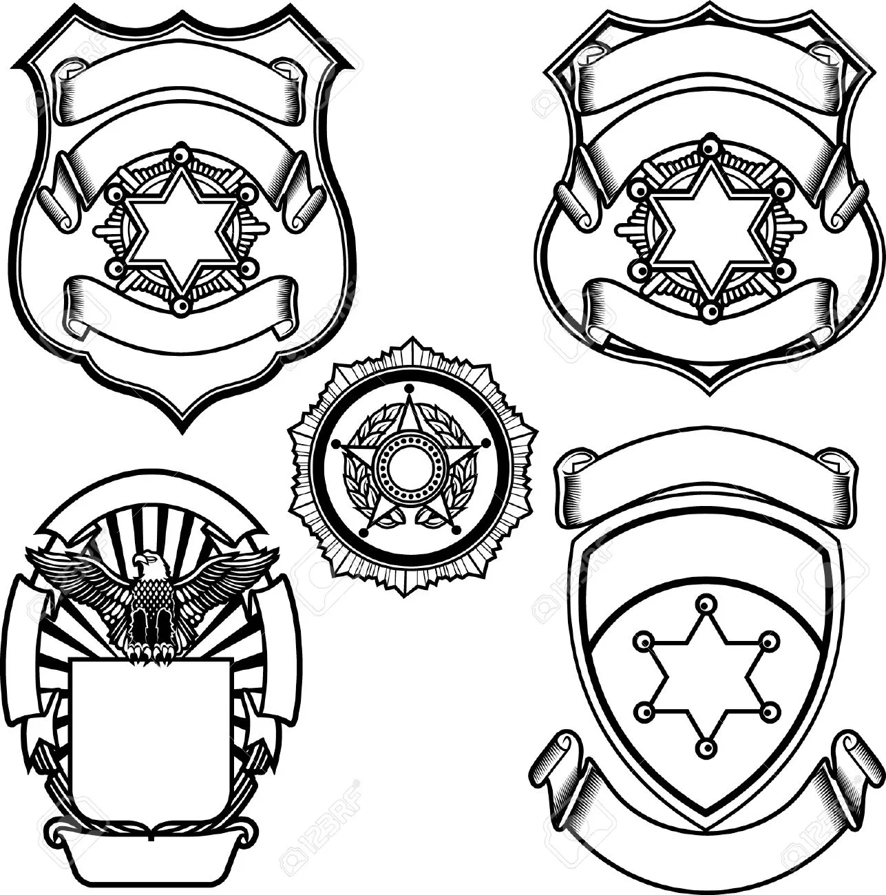 Police Officer Badge Printable Police Officer Badge Printable