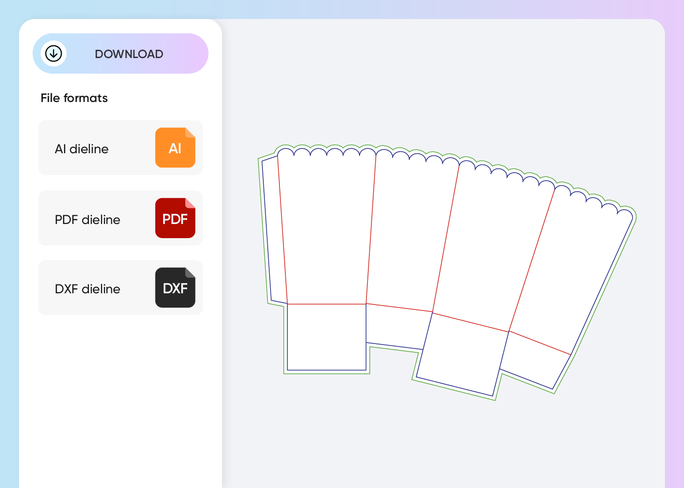 Popcorn Box Template