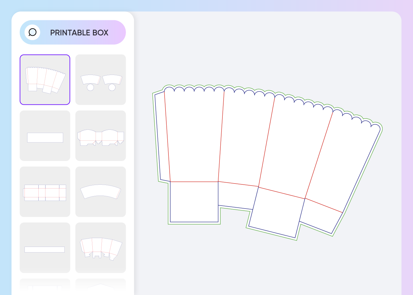 Popcorn Box Template