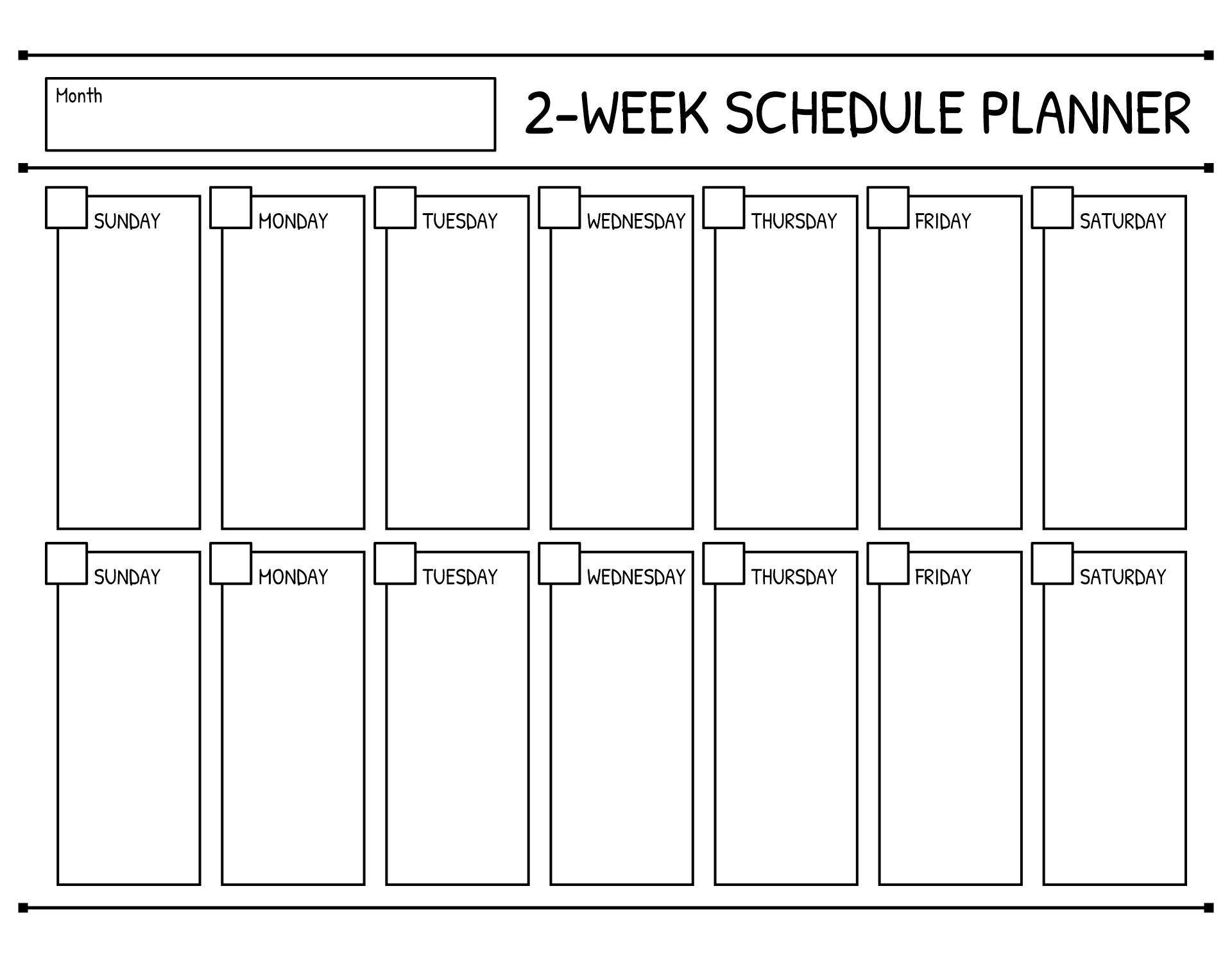 free printable editable 2 week calendar template free printable editable 2 week calendar template