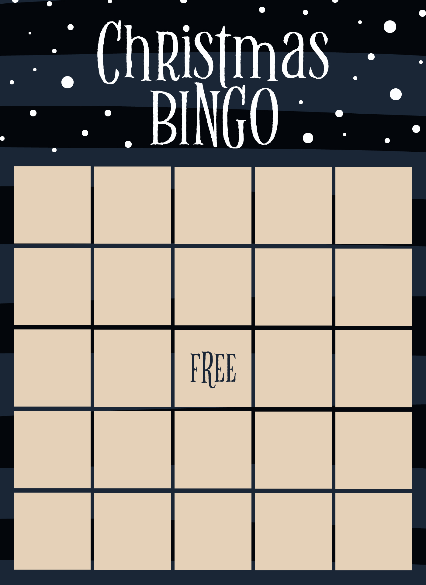 blank christmas bingo template blank christmas bingo template