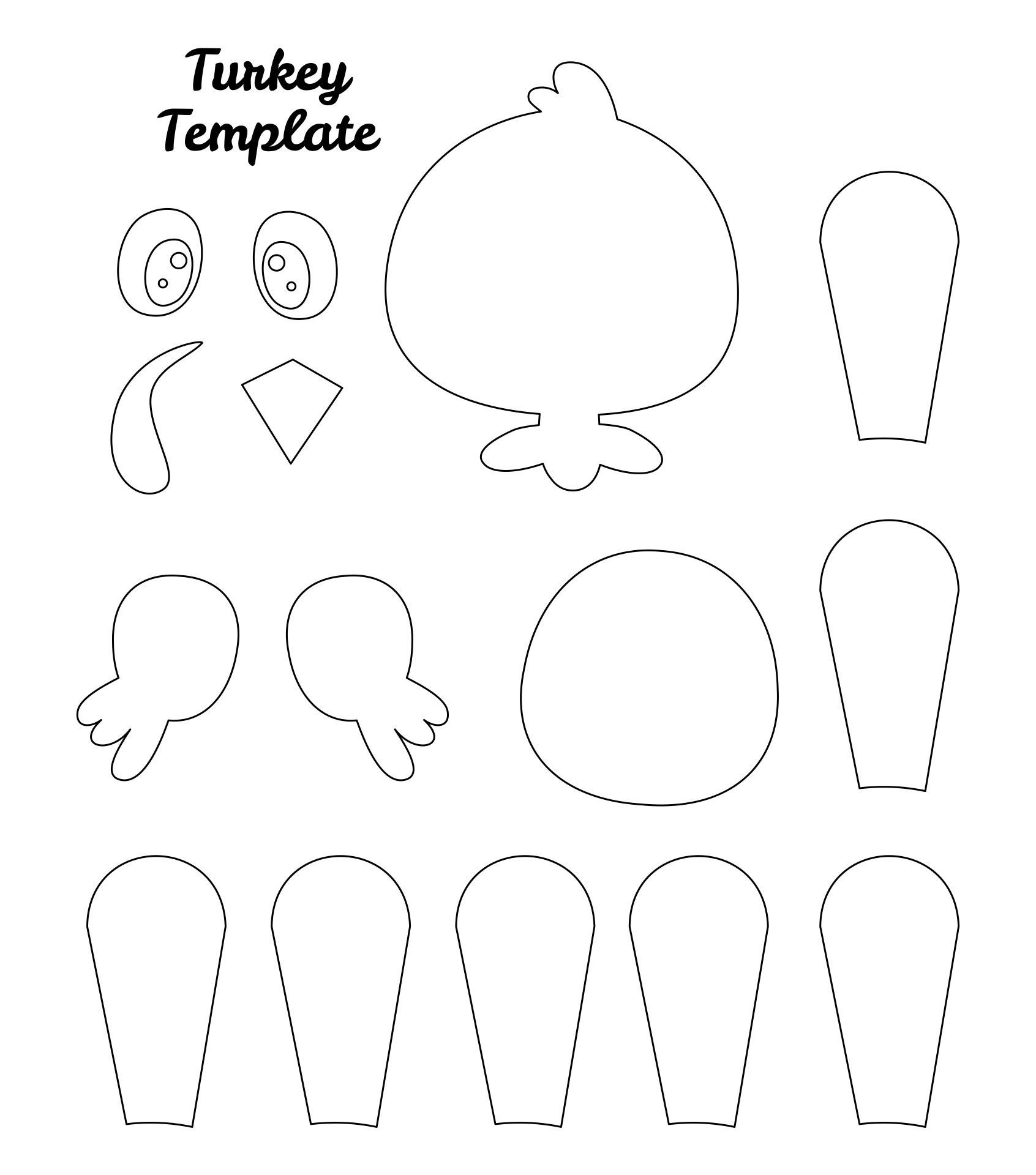 Post Hand Turkey Template Printable 366580 Post Hand Turkey Template Printable 366580