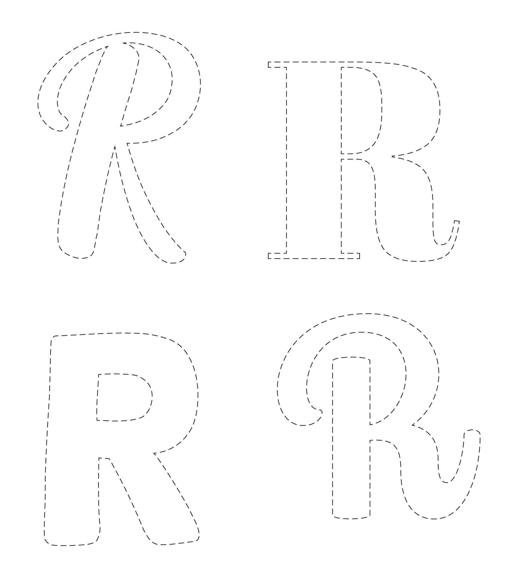 Post Letter R Template Printable 245125