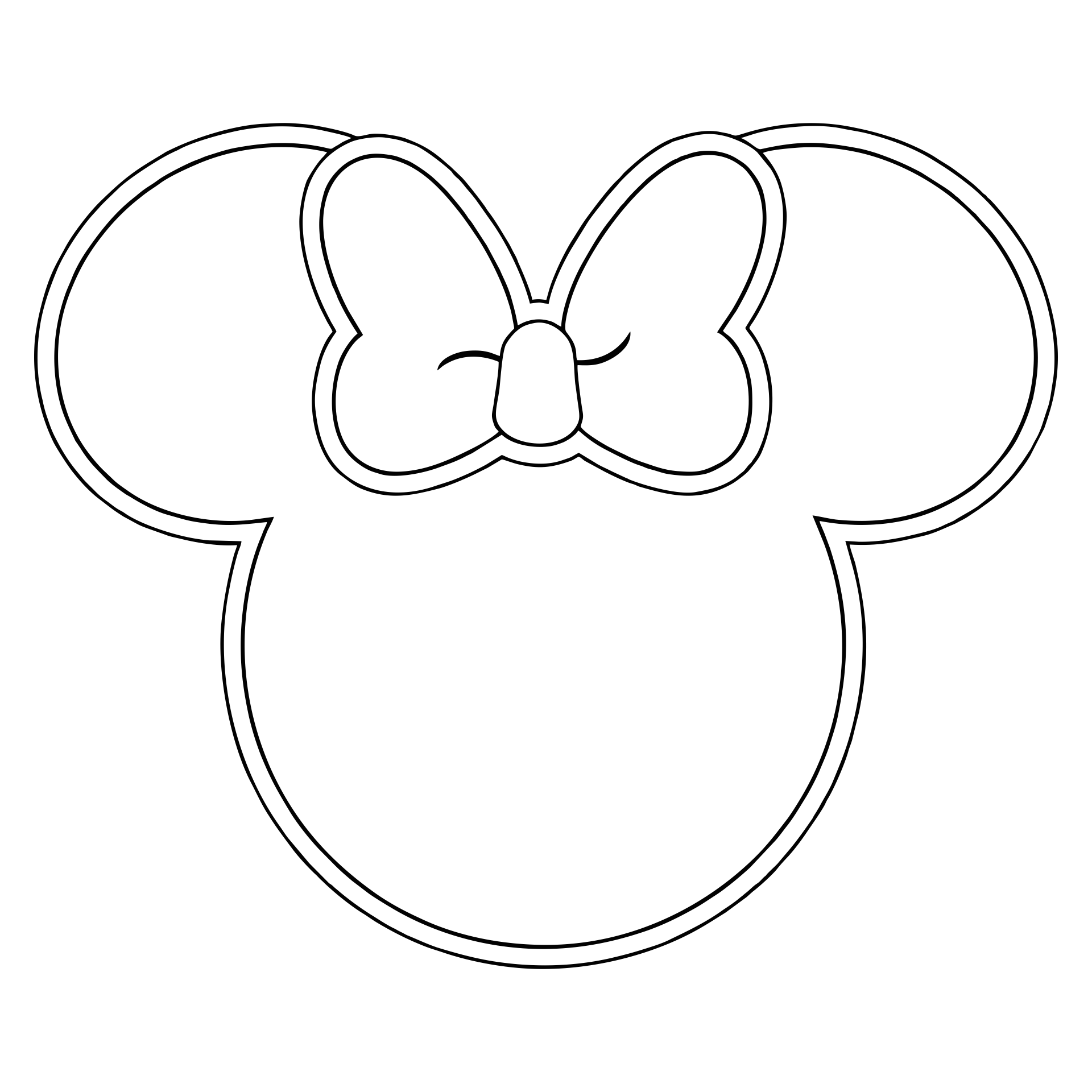printable minnie mouse template