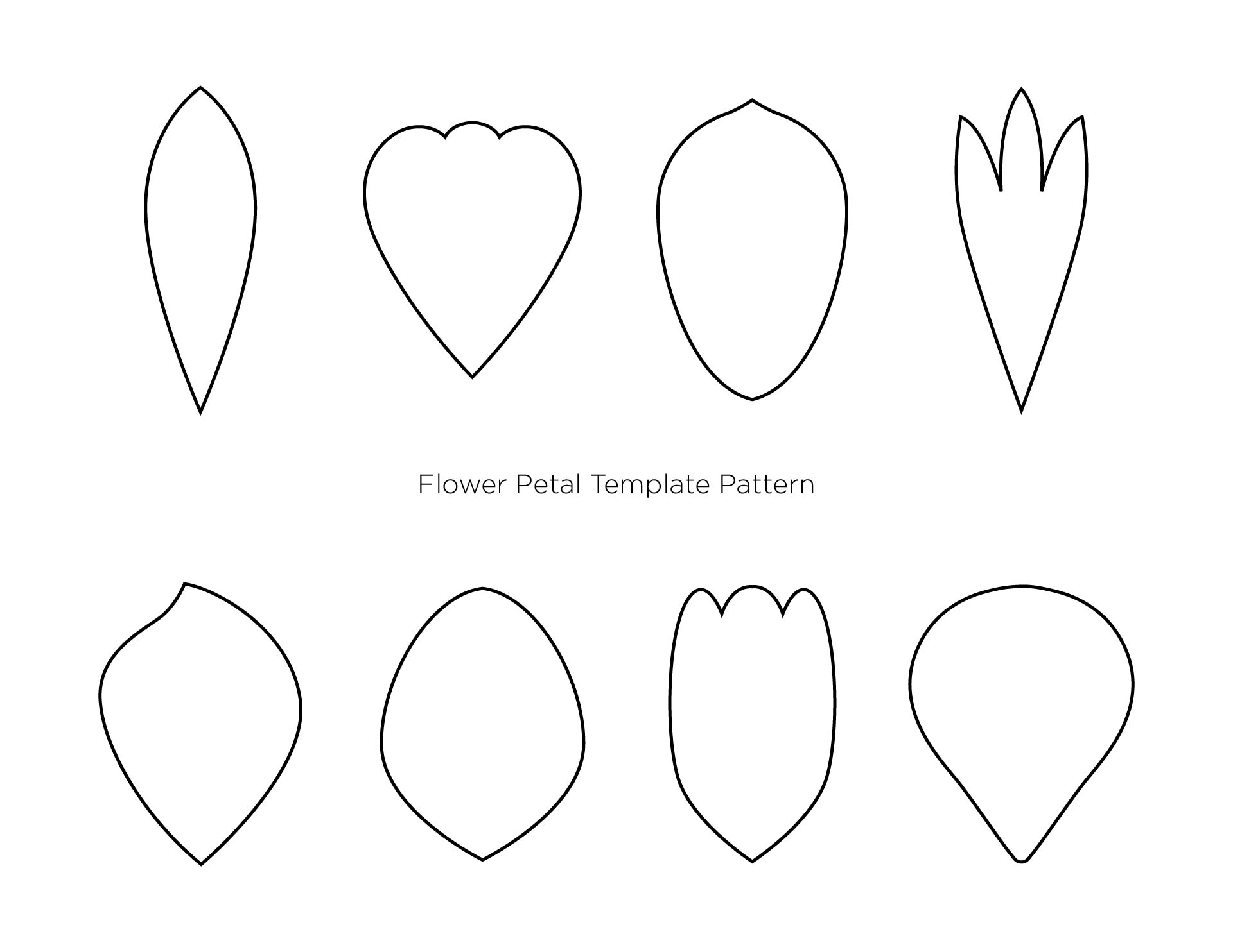 Post Paper Flower Petal Template Printable 261896 Post Paper Flower Petal Template Printable 261896