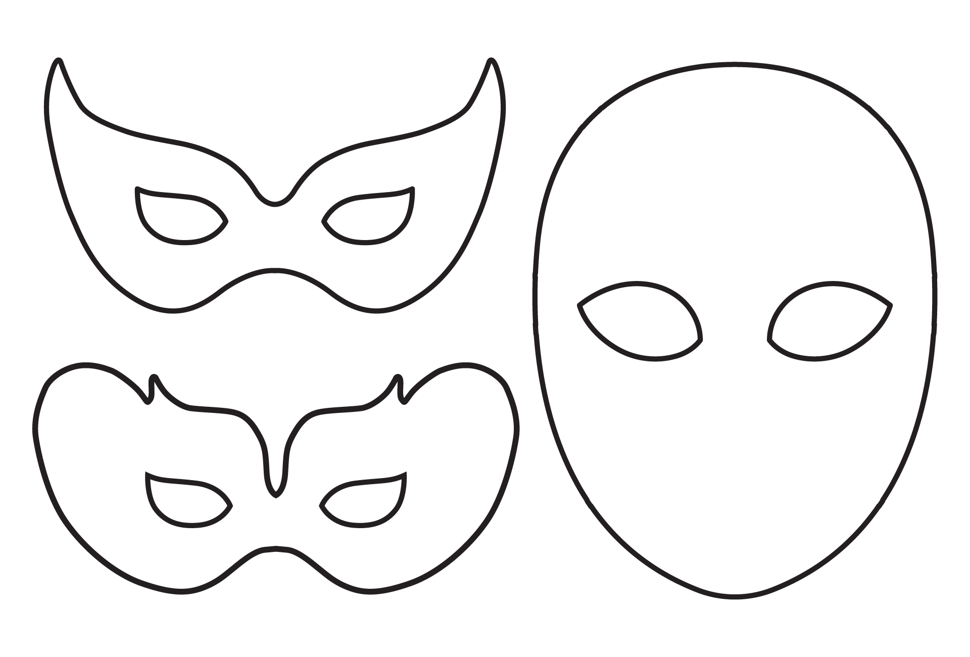 Post Plain Masks Templates Printables 318762 Post Plain Masks Templates Printables 318762