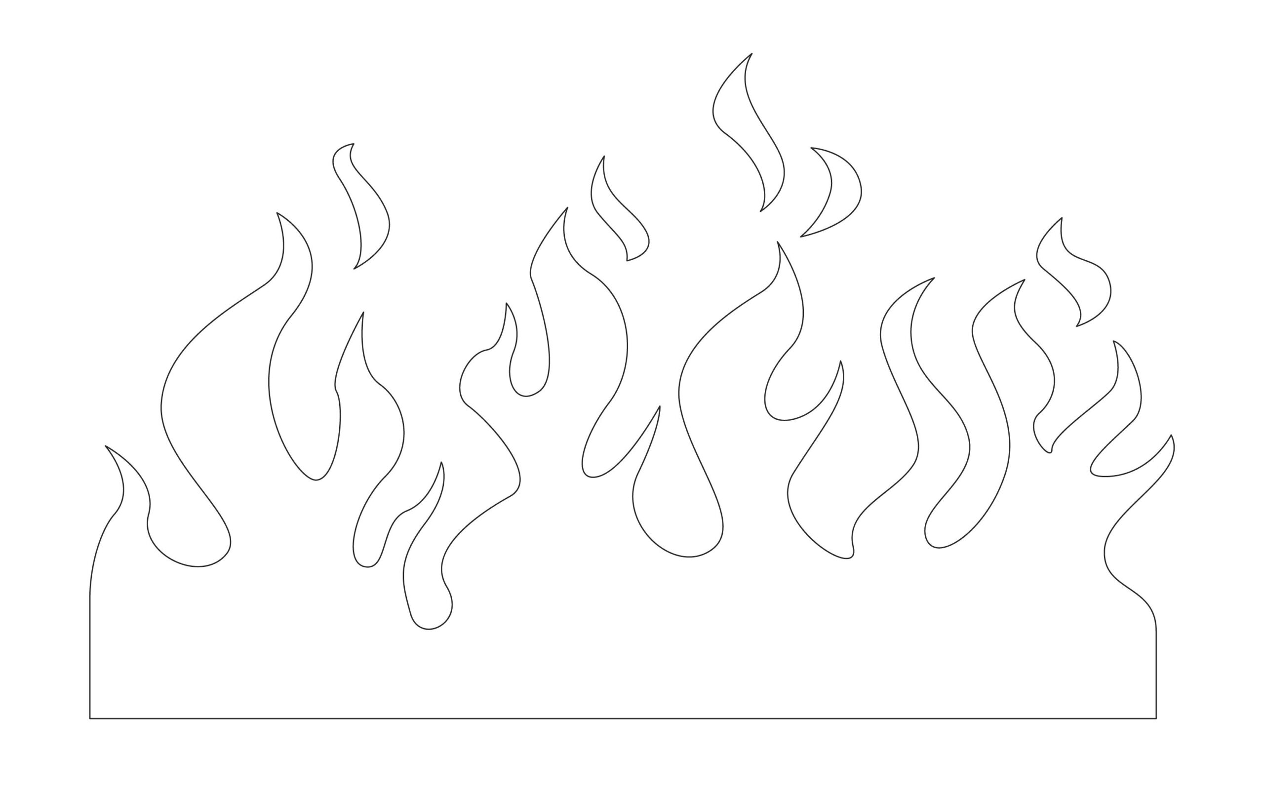 Post Printable Flame Templates Stencils 266608