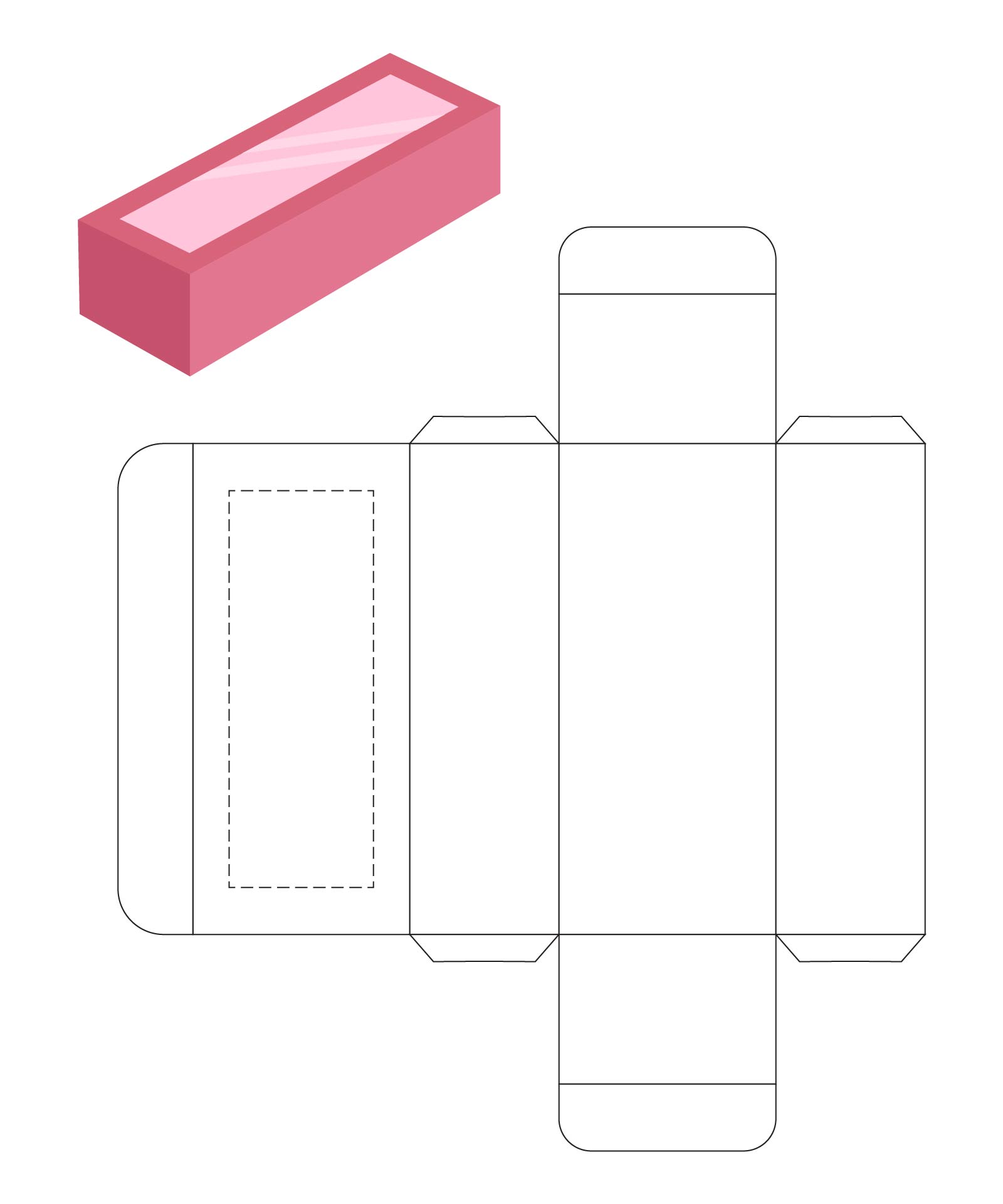 Post Rectangular Box Template Printable 428080