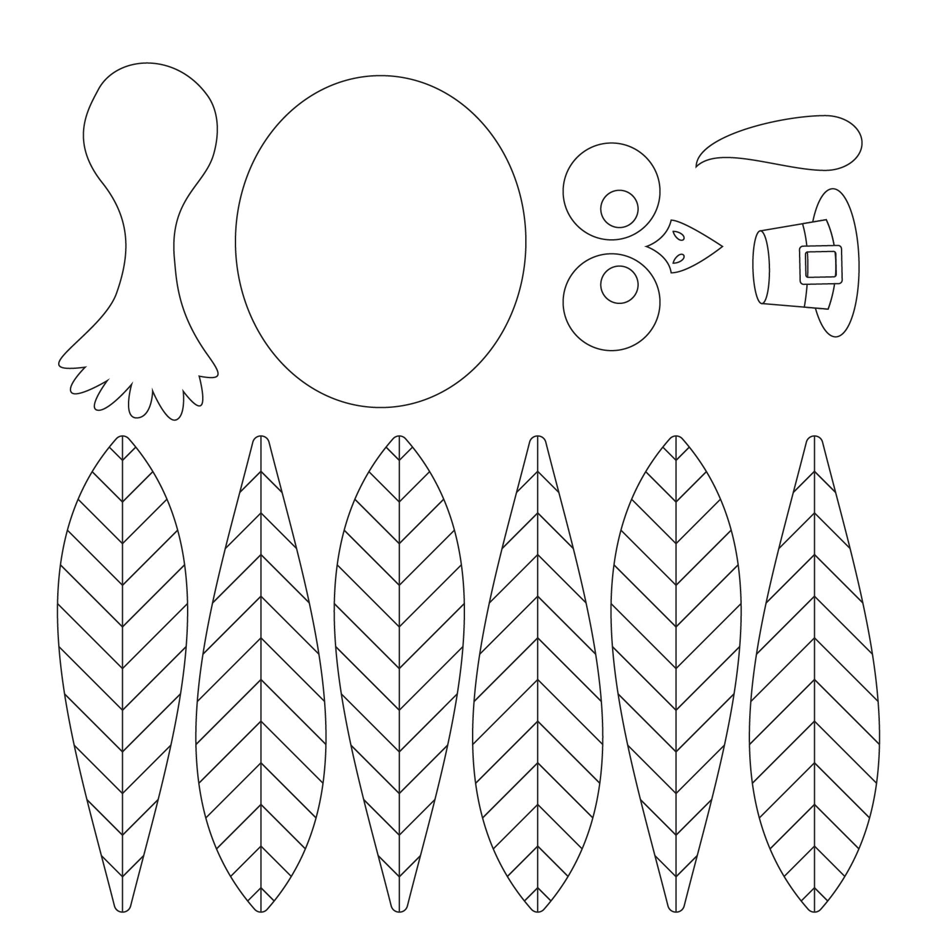 Post Thanksgiving Turkey Cut Out Printables 366217