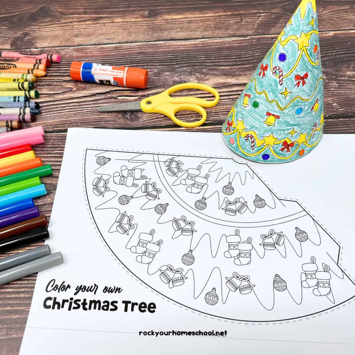 Printable 3d Christmas Tree Template