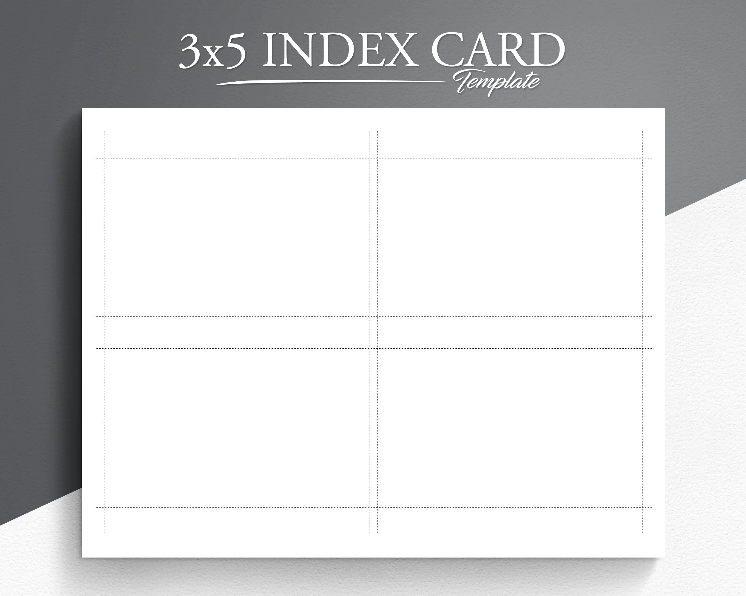 Printable 3x5 Index Card Printable Note