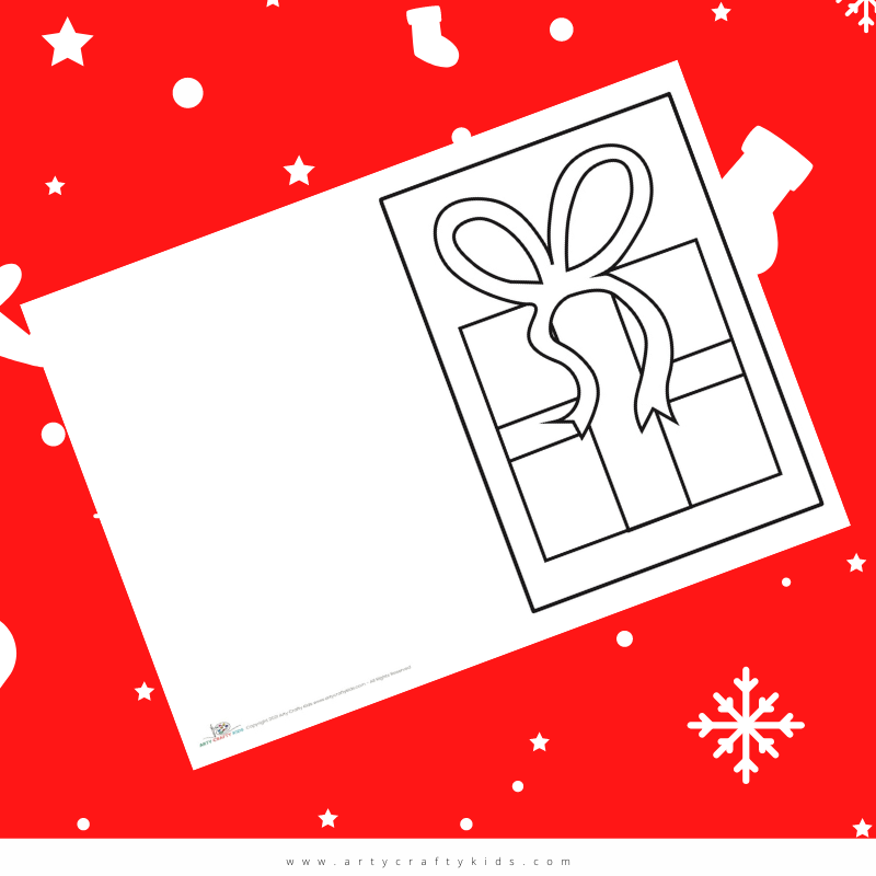 Printable Christmas Cards For Kids To Color