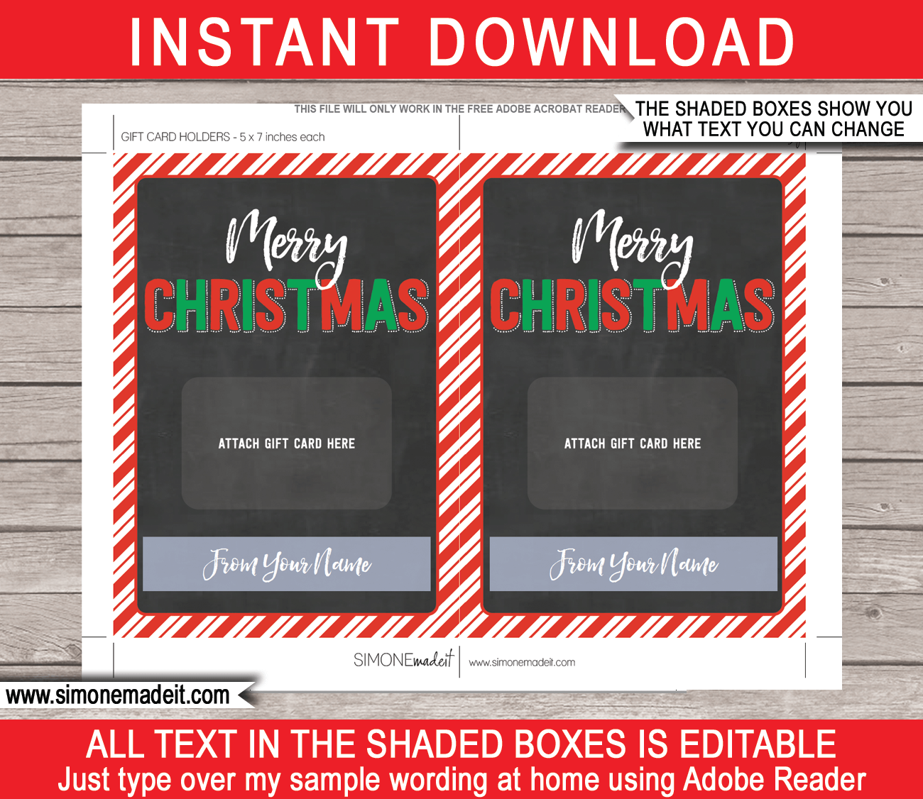 christmas gift card holder template christmas gift card holder template