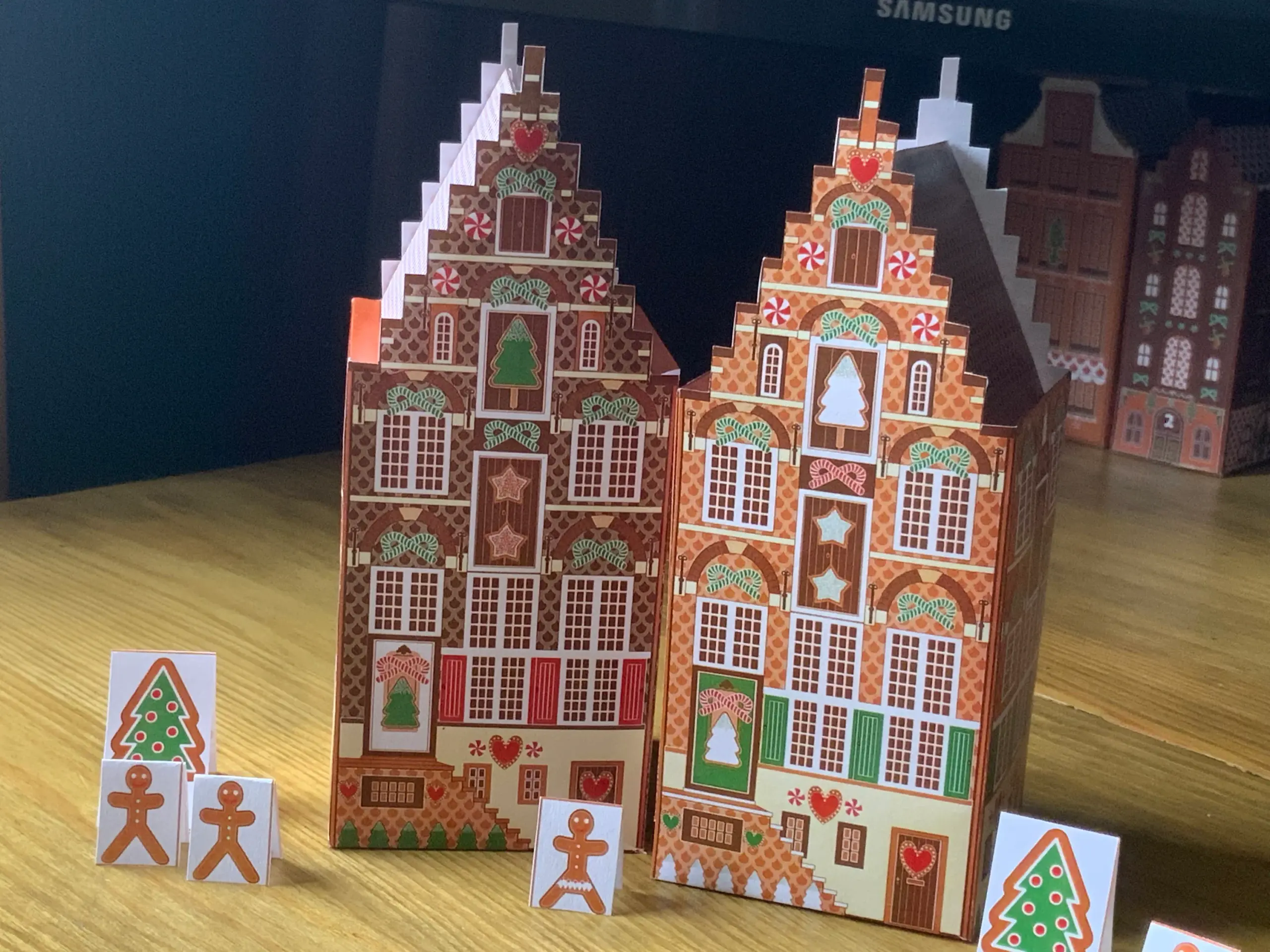 Printable Christmas Gingerbread Houses