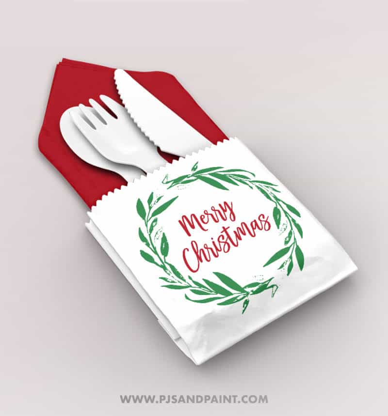 Printable Christmas Utensil Holder Free Printable